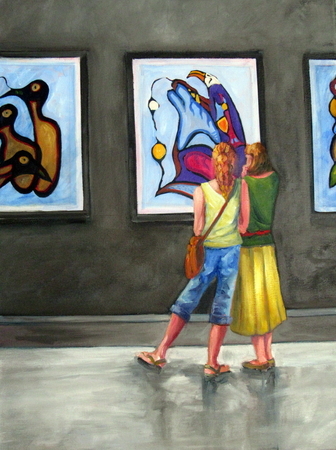 Channeling Morrisseau oil 18x24