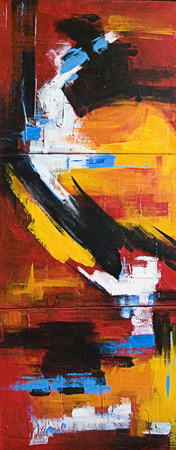 In Pwer, 20x36, acrylic tryptych